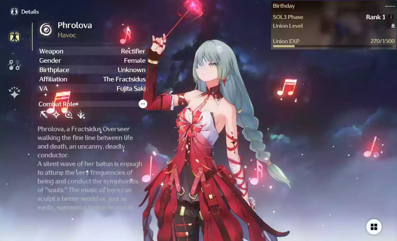 (SEA) UL8 Phrolova + 10-20 vé Limit + 1-2 Char banner thường bất kỳ