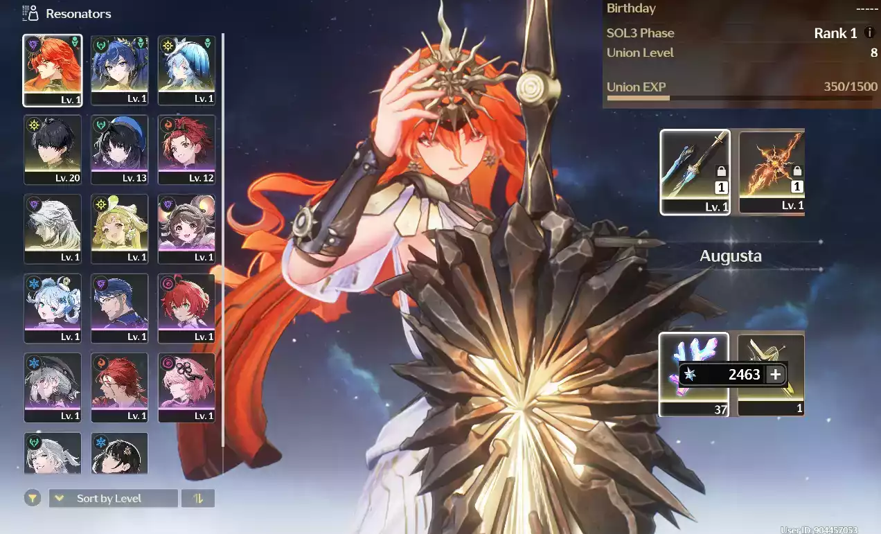 (SEA) UL8 Augusta Trấn + Iuno + Shorekeeper + Verina(Zin map, Zin nhiệm vụ)