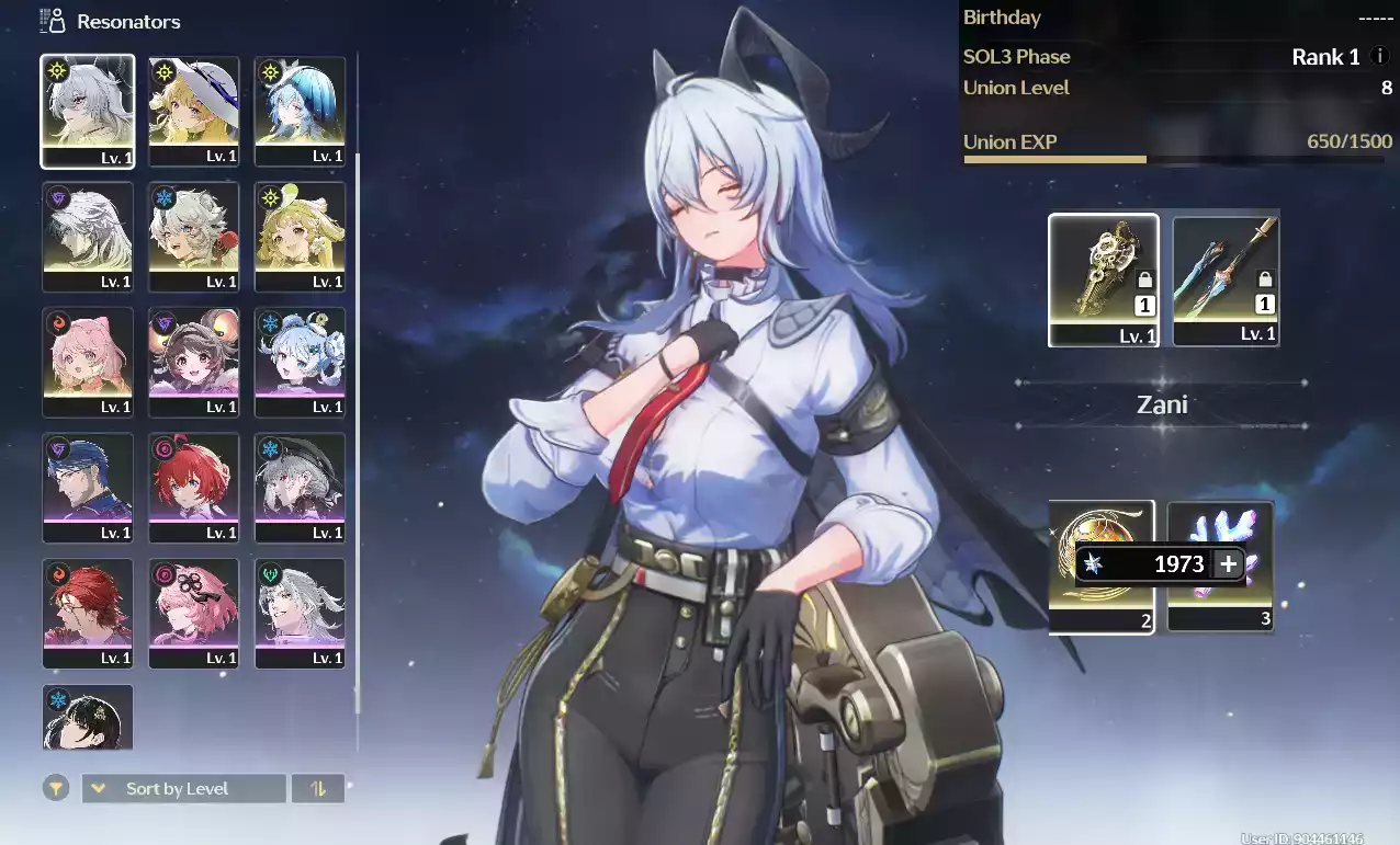 (SEA) UL8 Zani Trấn + Phoebe + Shorekeeper + Verina + Encore(Zin Map, Zin nhiệm vụ)