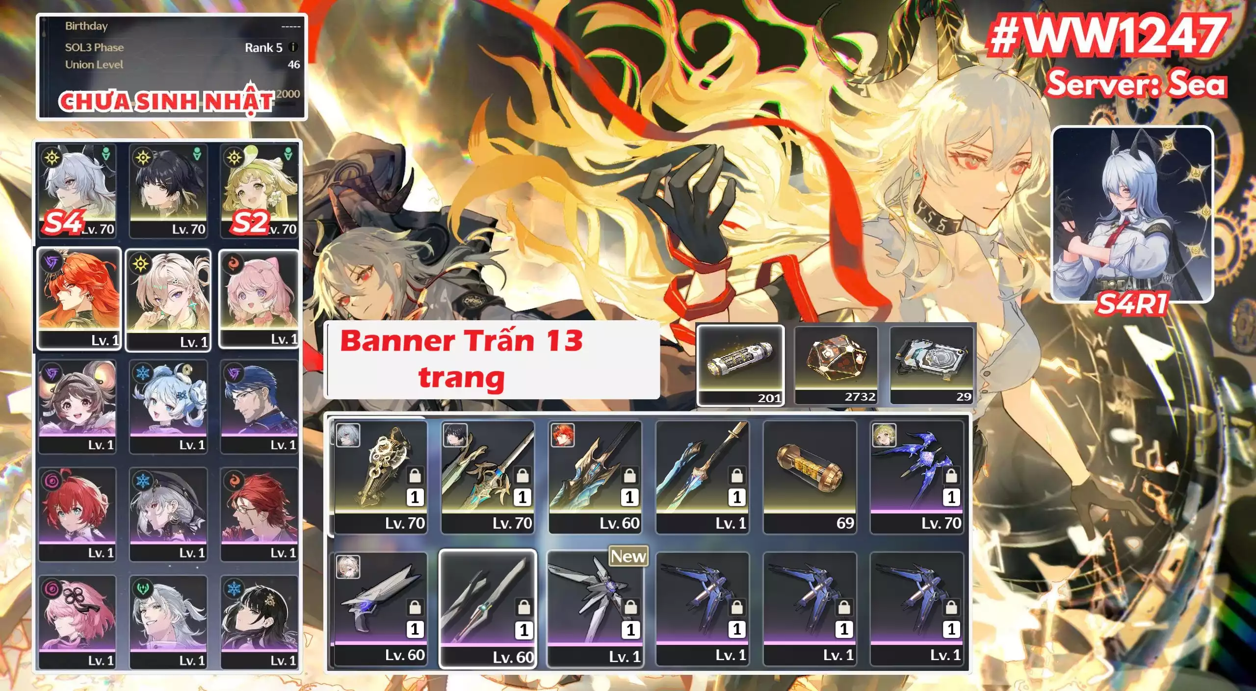 [ ACC VIP ] WW1247 Zani R4A1 + Augusta + Lynea ( Banner Trấn 13 trang )