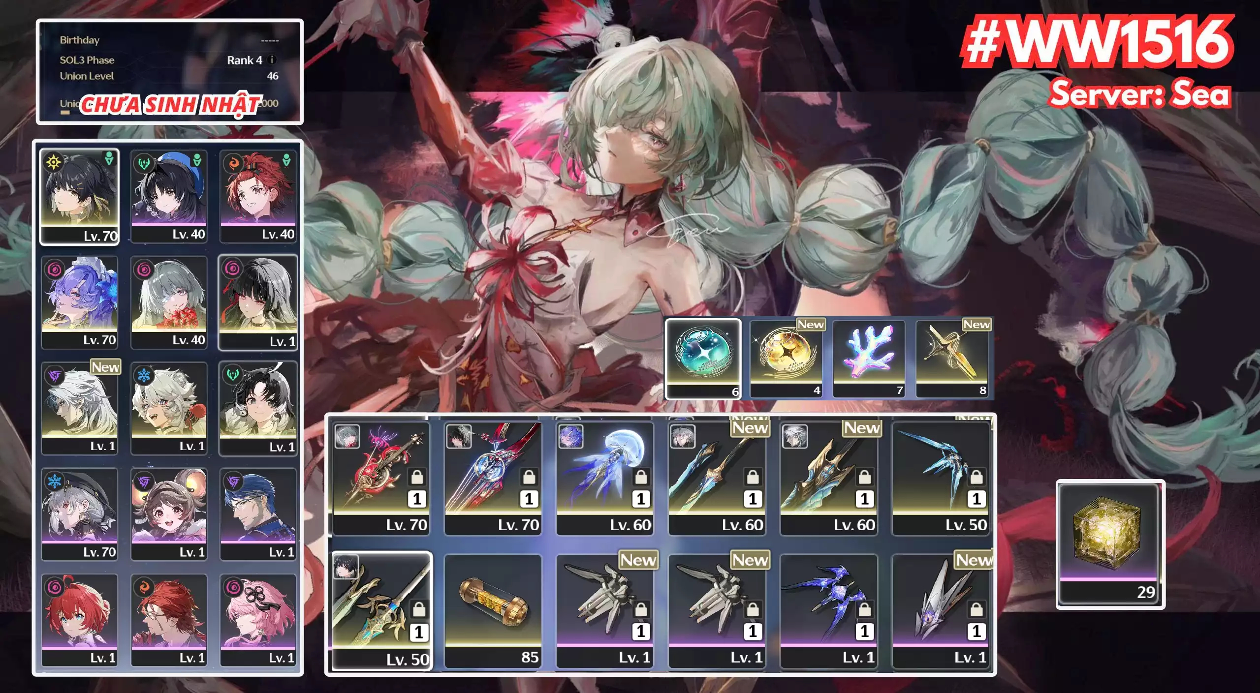 [ ACC VIP ] WW1516 Phrolova R0A1+ Canta R0A1 + Chisa R0A1