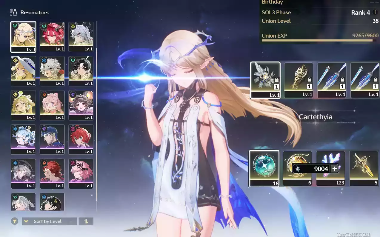 (SEA) UL45 Zani Trấn + Phoebe Trấn + Cartethyia Trấn + Ciaccona + Verina + 50 vé limit