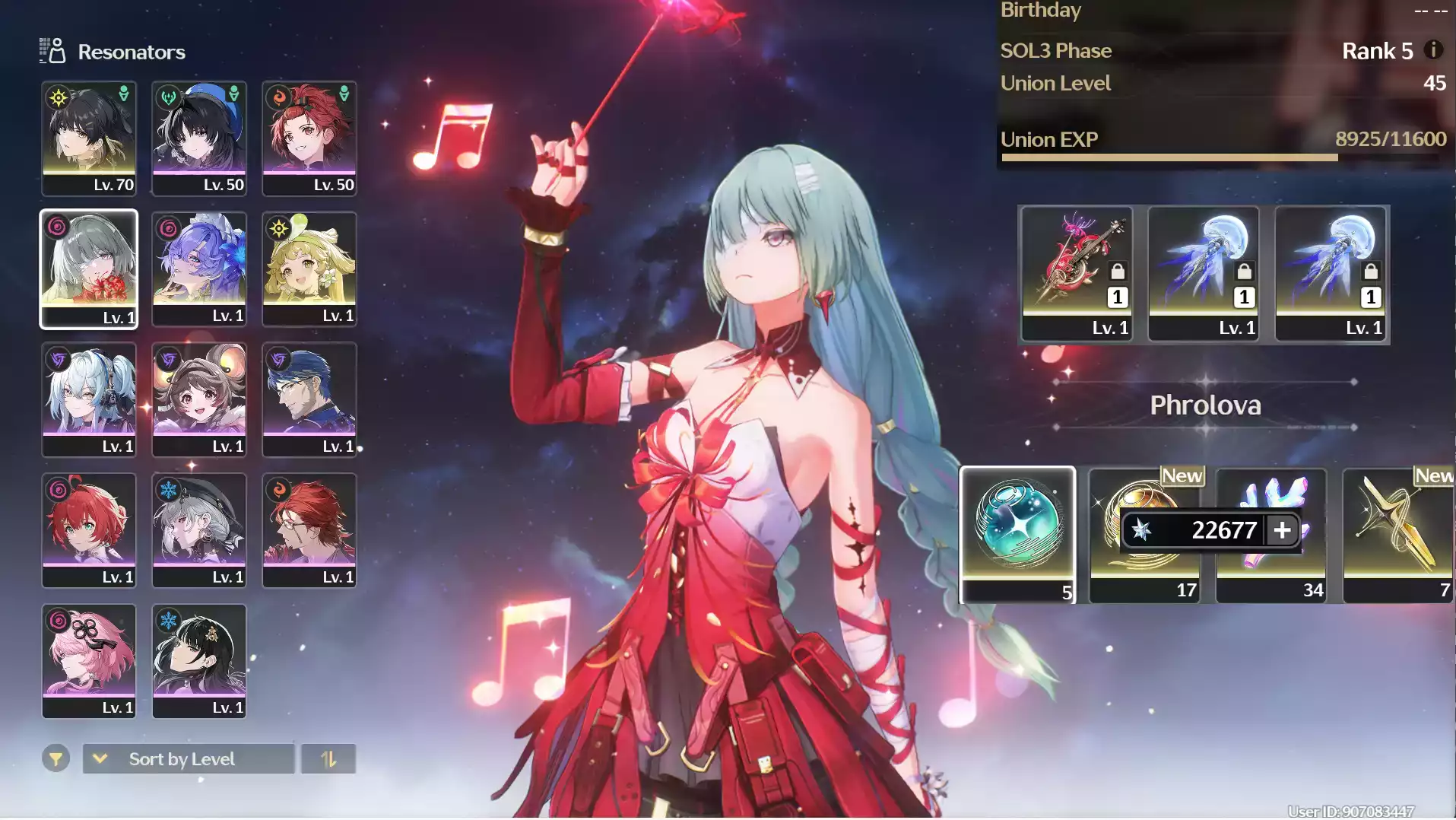 (SEA) UL45 Phrolova Trấn + Cantarella Trấn + 170 Roll + Verina