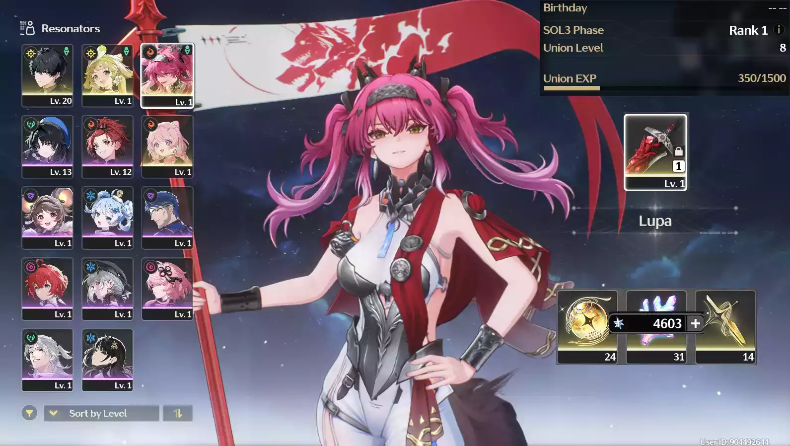 (SEA) UL8 Lupa RC1 Trấn + 70 vé + Verina + Encore(Zin Map, Zin nhiệm vụ)