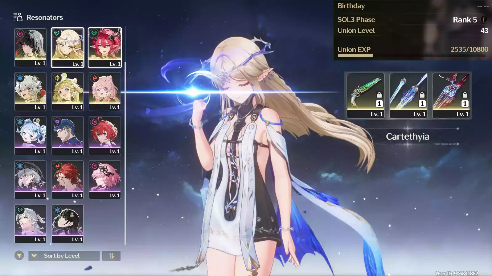 (SEA) UL45 Cartethyia Trấn + Ciaccona Trấn + Chisa Trấn + Verina + E ncore