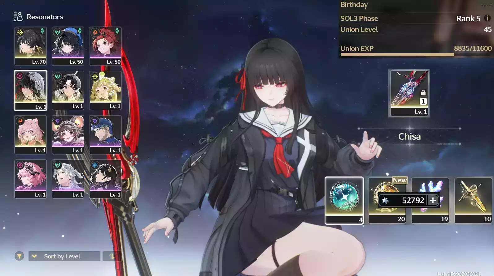 (SEA) UL45 Chisa Trấn + 360 Vé limit + Verina + Encore