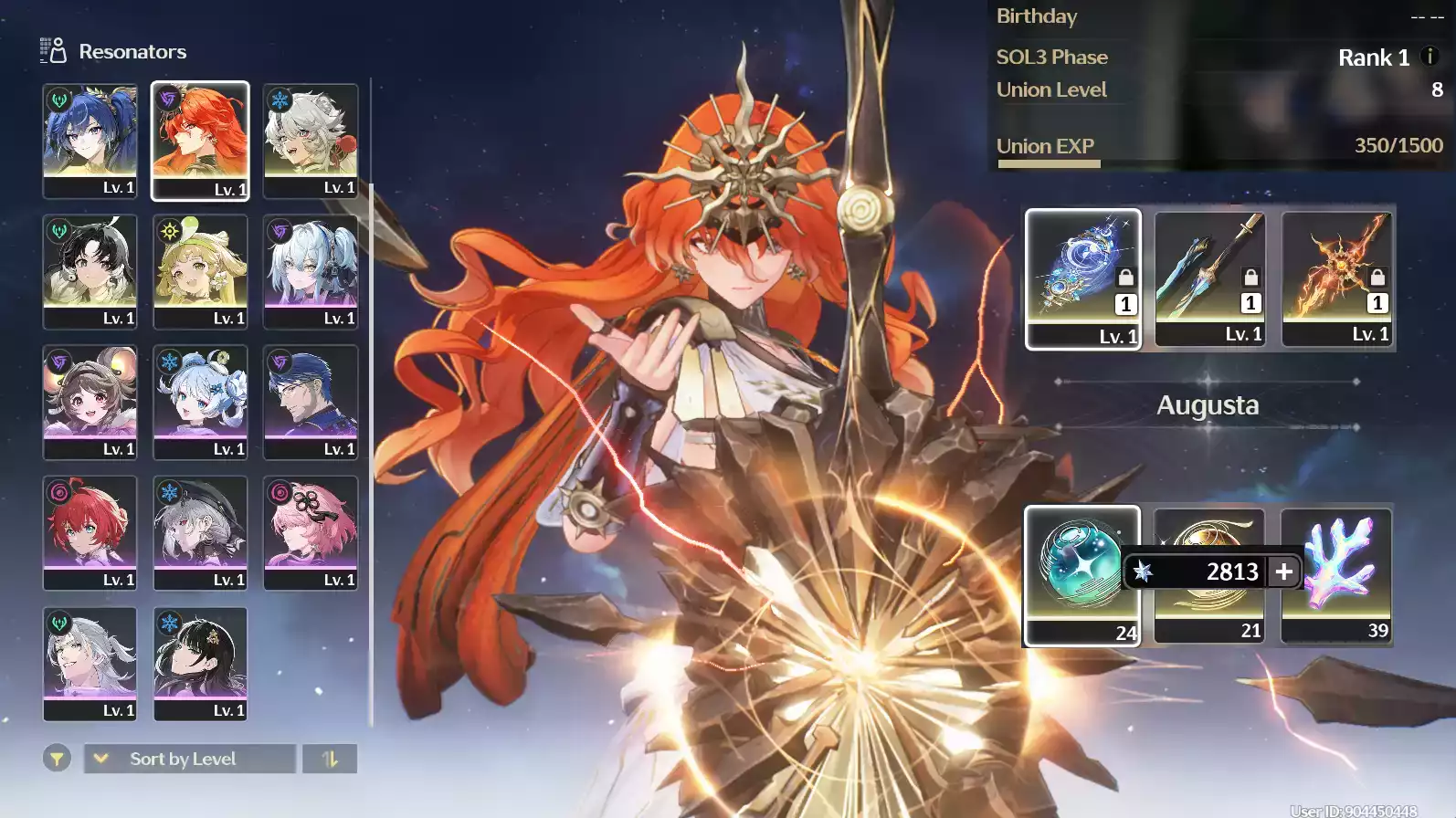 (SEA) UL8 Augusta Trấn + Iuno Trấn + 40 vé limit + Verina(Còn nguyên Map, Nhiệm Vụ, X2)