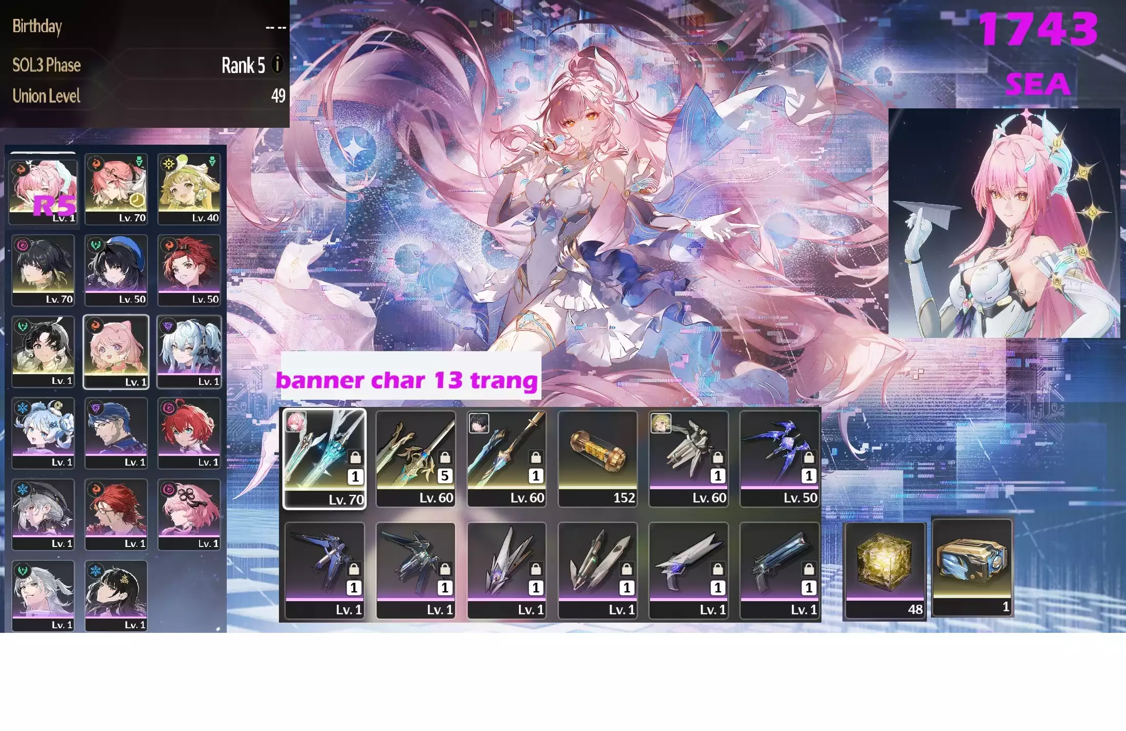 [ ACC VIP ] WW1743 chuối hông C5R1 = BANNER 13 TRANG