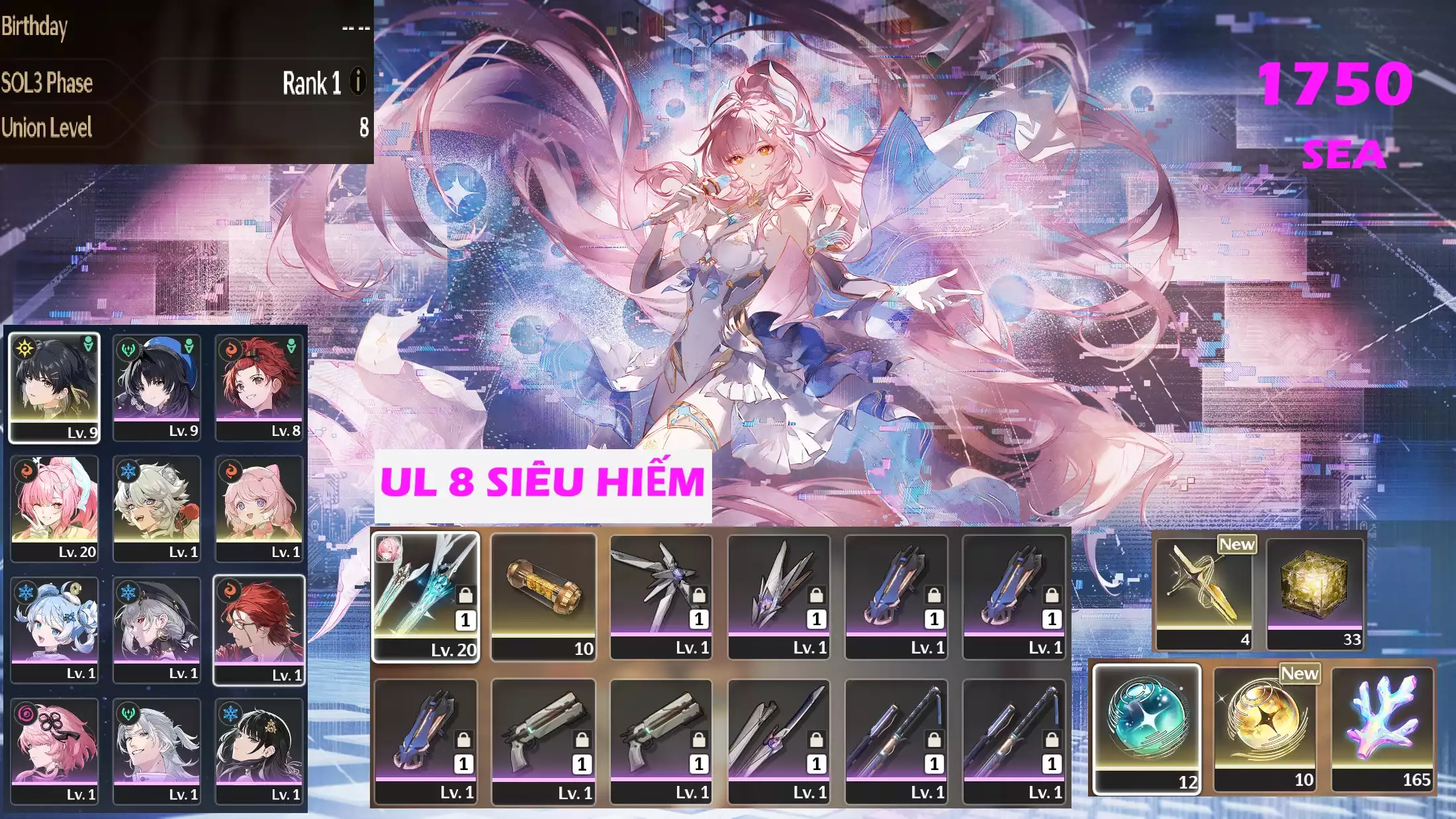 [ ACC VIP ] WW1750 chuối hông C0R1 UL 8 SIÊU HIẾM