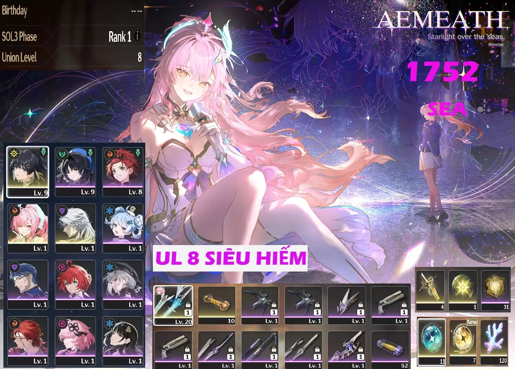 [ ACC VIP ] WW1752 chuối hông C0R1 UL 8 SIÊU HIẾM