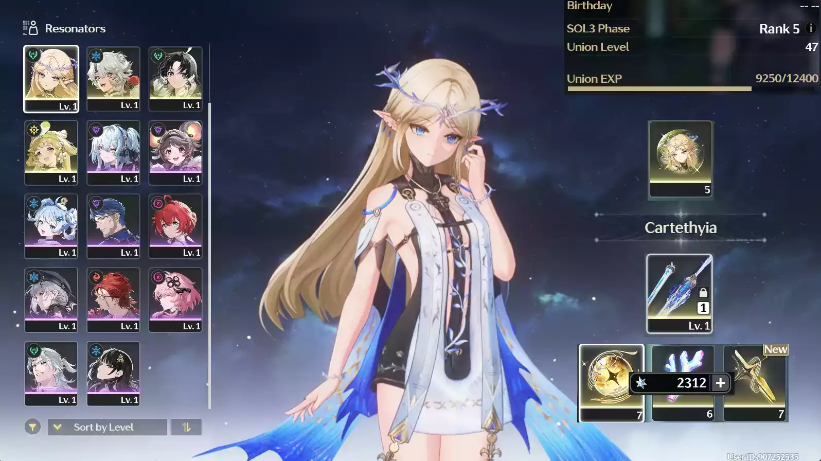 (SEA) UL45 Cartethyia RC5 Trấn + Verina