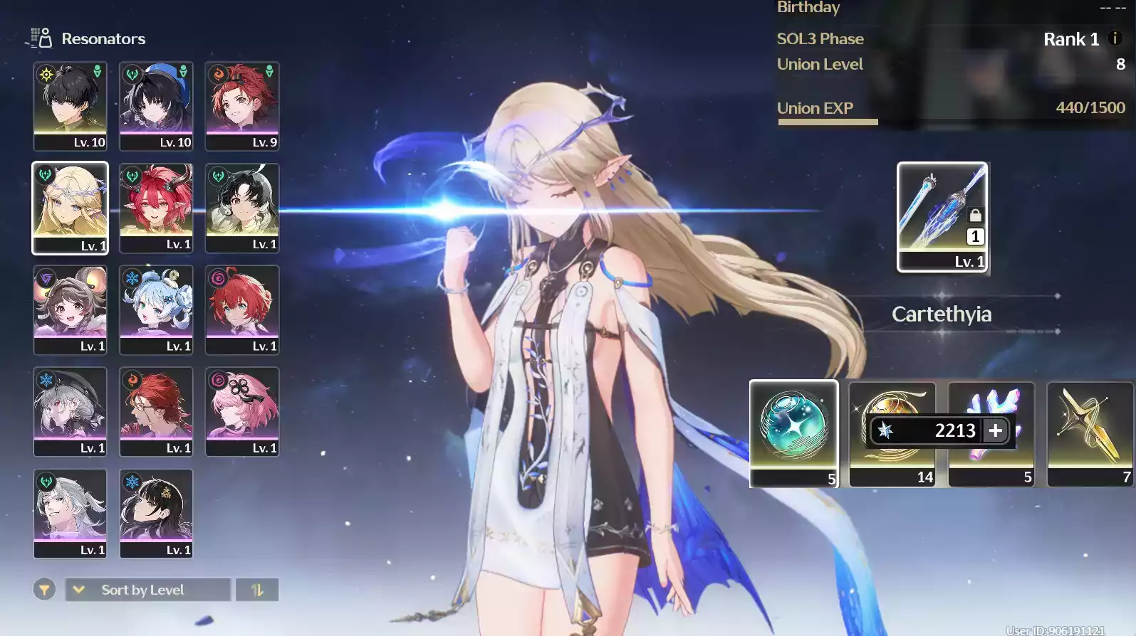 (SEA) UL8 Cartethyia Trấn + Ciaccona + Verina + Encore (Zin Map Zin nhiệm vụ)