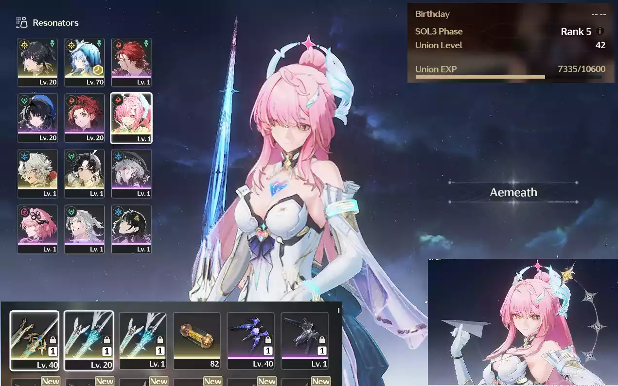 AEMEATH C1R2 CHƯA SET BIRTH ACC CÒN NHIỀU TN