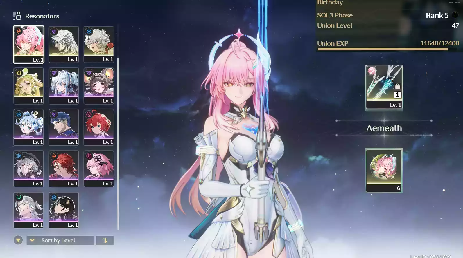 (SEA) UL50 Aemeath RC6 Trấn + Verina