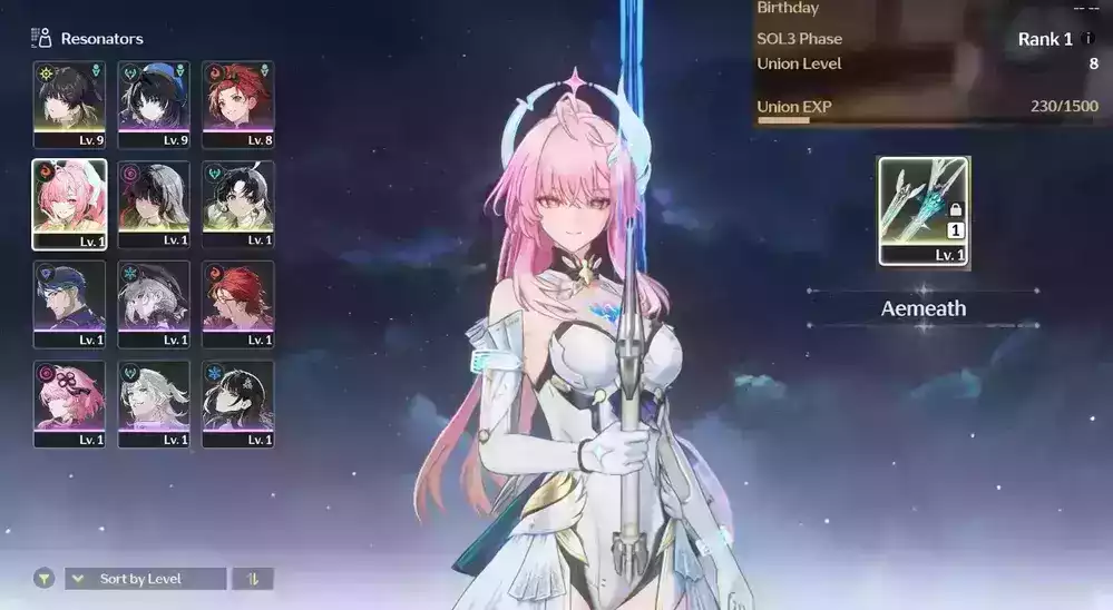 (SEA) UL8 Aemeath Trấn + Chisa + 0-30 vé hoặc các trang Banner Limit bất kỳ + 1-2 char banner thường bất kỳ