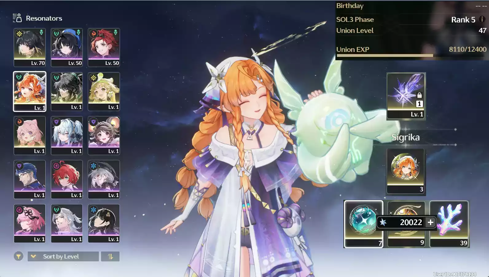 (SEA) UL50 Sigrika RC3 Trấn + Qiuyuan + 125 vé limit + Verina + Encore