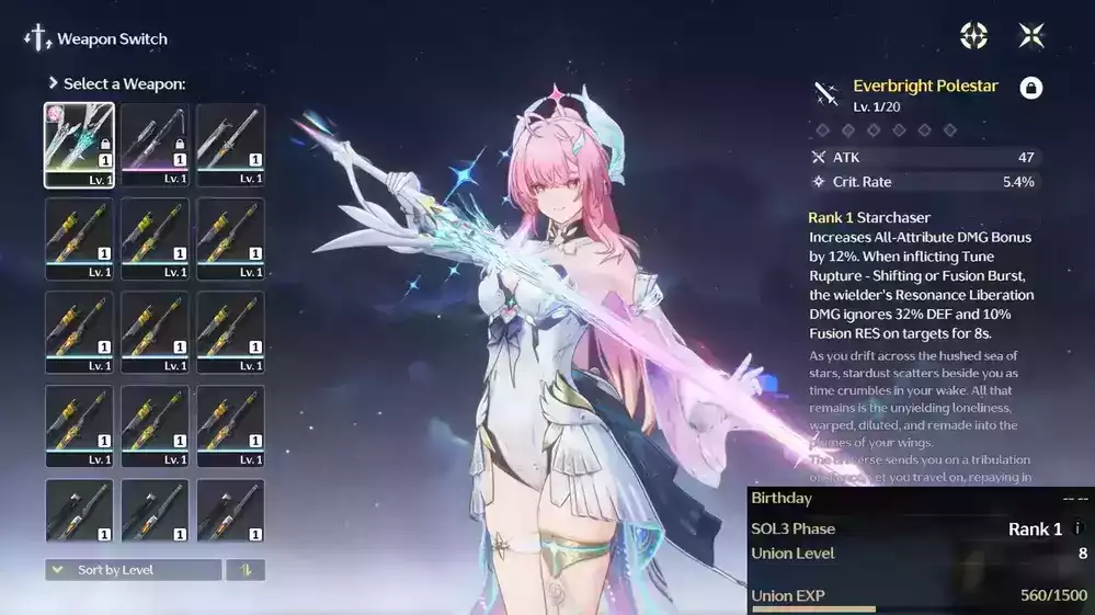 (SEA) UL8 Aemeath Trấn + 0-50 vé hoặc 0-10 trang Banner Limit + 1-2 char banner thường bất kỳ