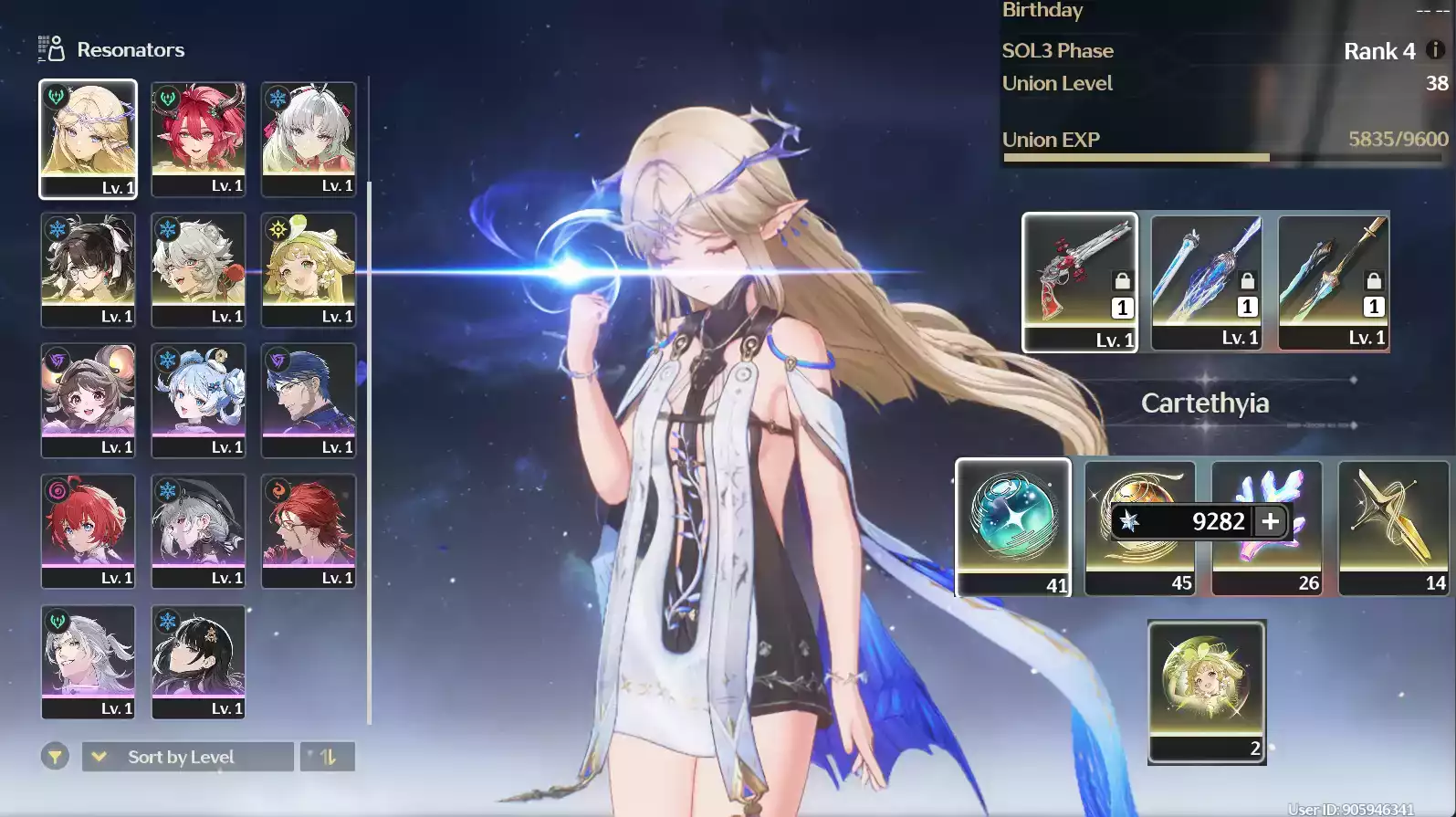 (SEA) UL45 Cartethiya Trấn + Ciaccona + Carlotta Trấn + Zhezhe + 120 vé limit + Verina