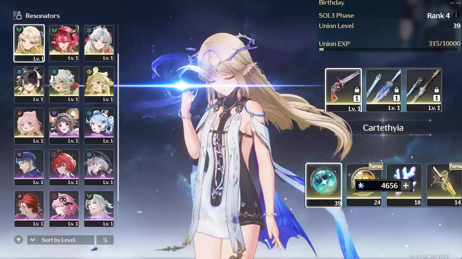 (SEA) UL45 Cartethiya Trấn + Ciaccona + Carlotta Trấn + Zhezhe + 70 vé limit + Verina