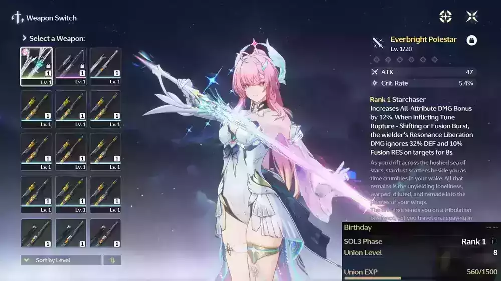 (SEA) UL8 Aemeath Trấn + 0-50 vé hoặc 0-10 trang Banner Limit + 1-2 char banner thường bất kỳ