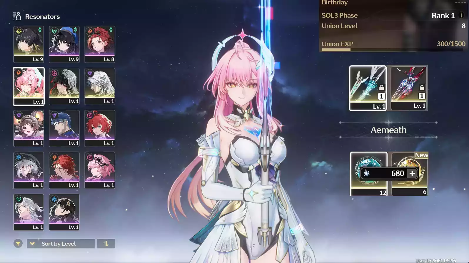 (SEA) UL8 Aemeath Trấn + Chisa Trấn